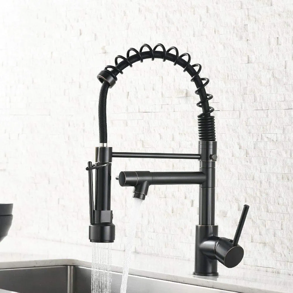 GELATO Black Kitchen Sink Mixer