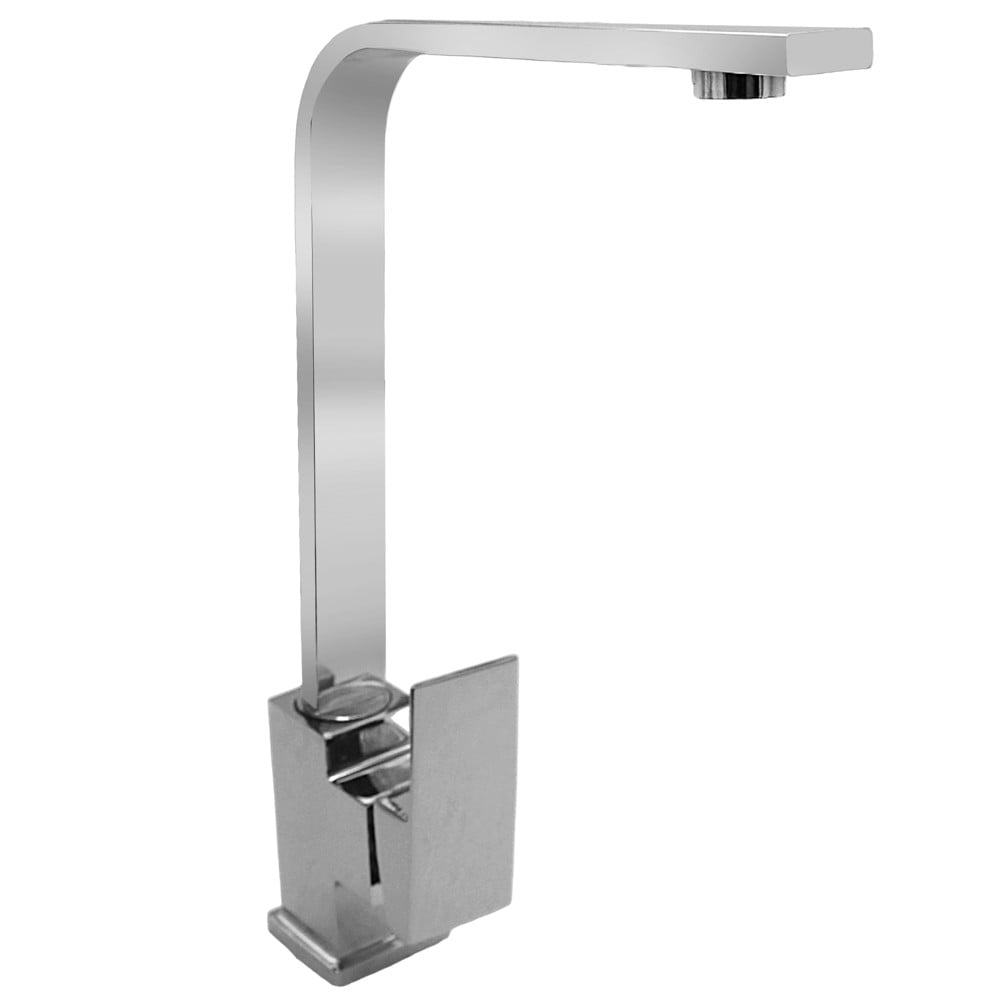 Matte Black High-Arc Kitchen Faucet with Single Lever